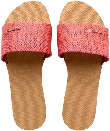 havaianas 哈瓦士 巴西人字拖 女款 You Malta 粉 涼鞋 拖鞋 夾腳拖 海灘鞋【南風百貨】
