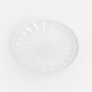 Miyama 深山 玲音 橢圓盤16cm 白