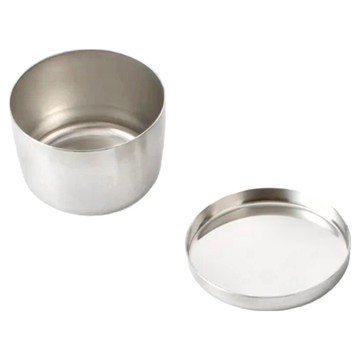 吉川 不鏽鋼保存盒 圓型  直徑6.3 x 4.2cm 66g 100ml  1個