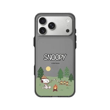 iPhone 17 Pro Max Clear (相機按鈕) 酷墨灰 - 史努比 Snoopy - 露營趣