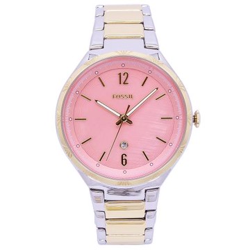 FOSSIL 美國最受歡迎頂尖潮流時尚女性優質腕錶-粉紅+金-BQ3786