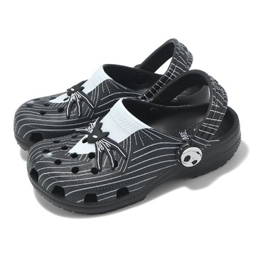 x 怪誕城之夜 洞洞鞋 Classic Clog K 中童 黑 小朋友 聯名 涼拖鞋 休閒鞋 卡駱馳 21056290H