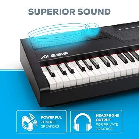 Alesis 電子ピアノ 88鍵盤 ウェイティッドハンマーアクション鍵盤 レッスン機能 録音機能 液晶画面 Recital Pro