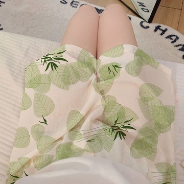 衣時尚 短褲 睡褲 闊腿褲 休閒褲 家居褲 S-2XL 新款寬鬆薄款休閒日系睡褲卡通可愛家居雲朵短褲遛彎i-4922.