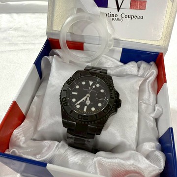 【范倫鐵諾·古柏｜全新】現貨 Valentino 石英錶 男錶 潛艇 水鬼 黑鋼 鋼錶｜Little Bee 小蜜蜂精品