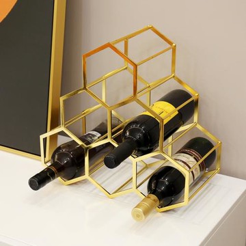 創意紅酒酒架置物架客廳酒柜家用餐桌裝飾品輕奢現代簡約歐式擺件