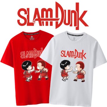 灌籃高手聯名短袖T恤流川楓櫻木花道世紀擊掌卡通衣服SLAM DUNK