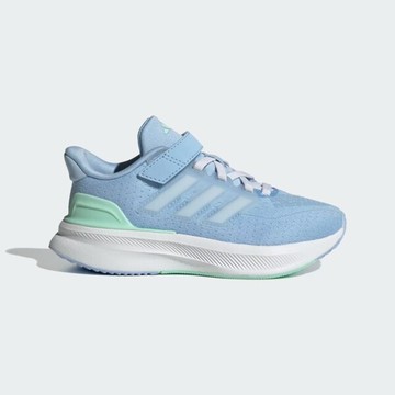 Adidas Ultrarun 5 EL C [IF4146] 中童 慢跑鞋 運動 休閒 緩震 魔鬼氈 淺藍