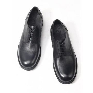 TRD日系暗黑手工鞋皮鞋男真皮軟底圓頭休閑皮鞋復古德比鞋固特異