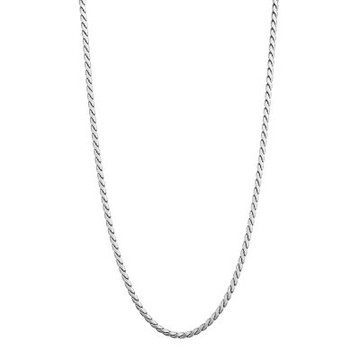 法國 ROCHET COBRA 系列 霧面不鏽鋼鍊條項鍊-銀色