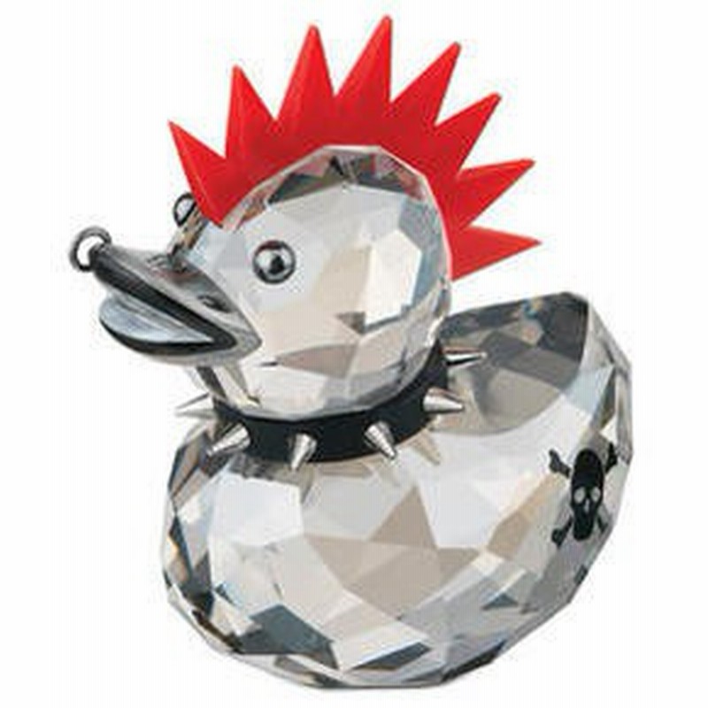 スワロフスキー ハッピーダック クロコダイル ダック緑ワニ鰐アヒル