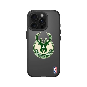 iPhone 16 Pro Clear (相機按鈕) 酷墨灰 - NBA - Logo-密爾瓦基公鹿 Milwaukee Bucks