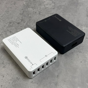60W桌面充電器 6口多功能辦公室桌面充電站多口USB手機充電頭【宜家良品百貨】
