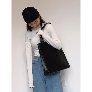 ClakaMke簡約托特包2025新款手提包潮大學生上課單肩包大容量女包