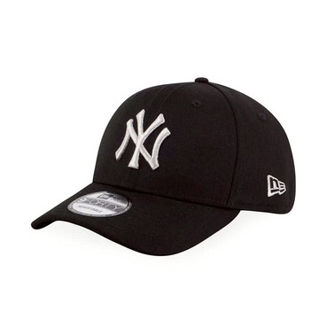 NEW ERA 官方旗艦店 940 ESSENTIAL MLB BASIC 紐約洋基 黑/銀 棒球帽 老帽-NE12847817