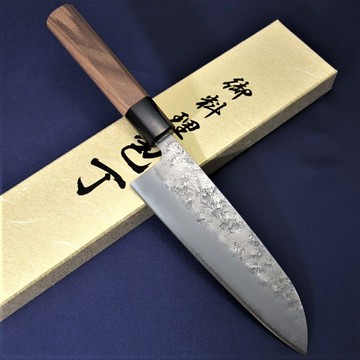 山脇刃物 犁地打磨處理 三德刀 菜刀 萬用刀 銀三鋼不鏽鋼 165mm 【極上和刀】【高品質日本菜刀】