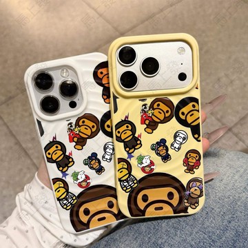 台灣現貨🚀 手機殼 太陽磁吸殼 涂鴉衛衣猴子 適用蘋果17Air 16 15 14 13 12 Pro Max Plus