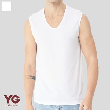 【YG 天鵝內衣】親膚羅紋U領寬肩背心