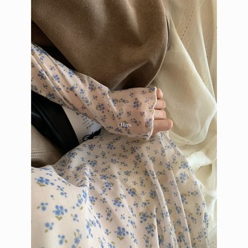 ⚡️精心優選⚡️韓系碎花網紗長袖T恤女2026新款休閒百搭顯瘦上衣疊穿內搭打底衫0303