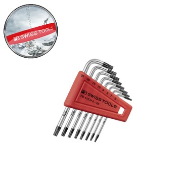 PB SWISS TOOLS 8件L型短星型扳手 PB 410.H 6-25 CN