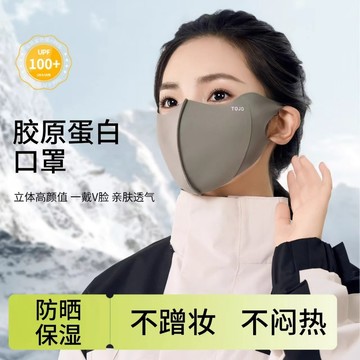 植絨膠原蛋白保暖口罩 護眼角保暖面罩 膠原蛋白口罩 保暖口罩防曬口罩 冬天口罩 口罩 面罩 布口罩 防風護臉保暖面罩