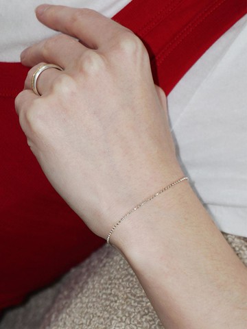 DOT CHAIN BRACELET [SILVER]