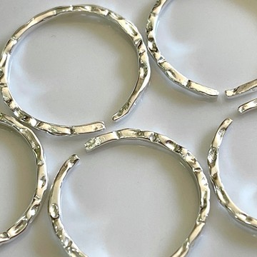 現貨｜s925純銀 《尾戒推薦》錫箔感細戒指 線戒 開口可調節 B052 可碰水 (Puppeee)