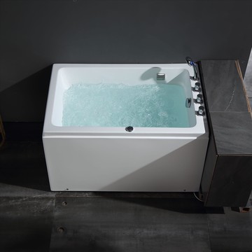 【含稅/免運】 衛浴小型浴缸玻璃獨立式單人長方形CC400泡泡缸