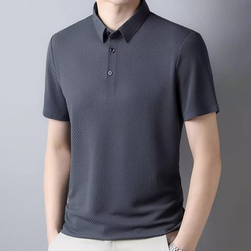 【Heart:W 新職人】現+預 冰絲薄款短袖POLO衫(春夏/短袖上衣/男裝/休閒穿搭)