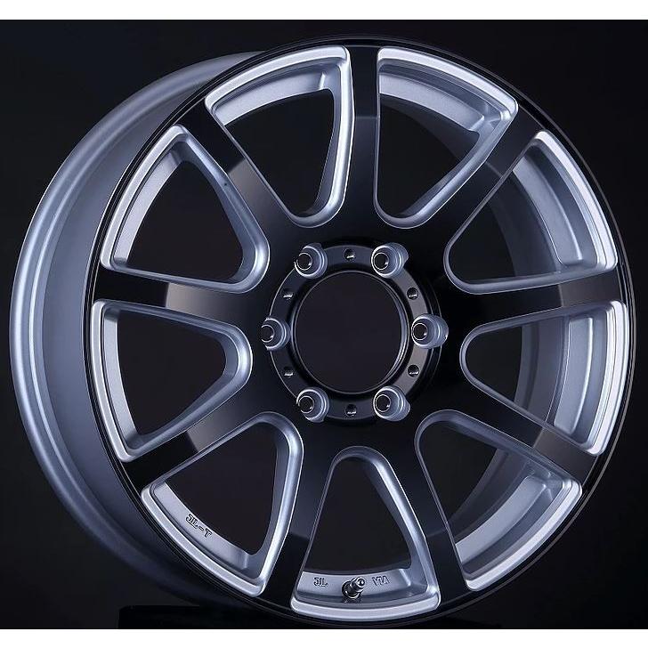 スライスナイン「Slice-9」 シルバーブラック 18インチ 【厳選輸入225/50R18ホイールタイヤセット】 200系ハイエースに最適〈タイヤ銘柄選べます！〉  通販 LINEポイント最大0.5%GET LINEショッピング