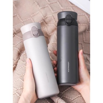 樂扣樂扣316運動不銹鋼保溫杯官方正品男兒童學生上學專用水杯女