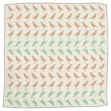 in Blooom 印花樂 包布巾 台灣八哥5號  棉質 45 x 45cm 台灣製  山林綠棕