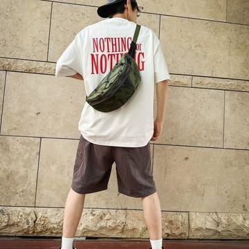 新品✨男士斜挎包單肩包休閒黑色挎包日系運動簡約女生登山男生潮流胸包腰包 轻量化胸前包 小背包 胸包