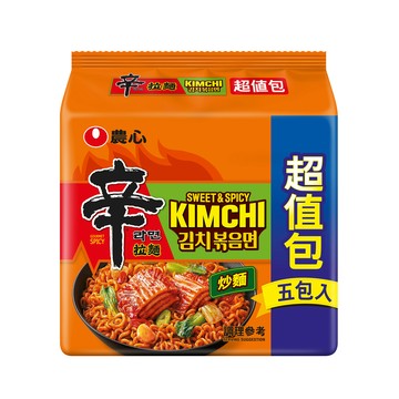 農心 辛辣白菜炒麵5入-超值包(685g)