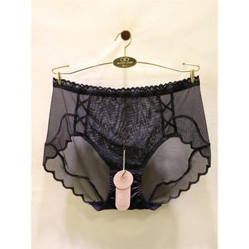 訫心CS5295蕾絲高腰內褲女收腹提臀透氣純棉襠女士性感無痕短褲頭