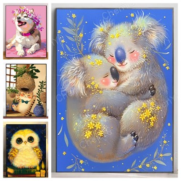 💛台灣現貨💛盒裝💛 新款5D鑽石畫 DIY鑽石貼畫 水鑽貼畫 大幅 磚石貼畫 滿鑽 立體貼鑽畫 手工點鑽畫 黏鑽畫 手作