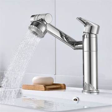 居族 沐浴不鏽鋼萬向龍頭 廚房浴室龍頭 臉盆水龍頭