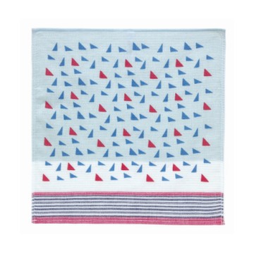 日本派迪 今治銀線製防臭方巾/清潔巾-三角(藍)