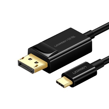 UGREEN 綠聯 USB Type C轉DP傳輸線 Type-C轉DisplayPort 1.5m 黑色  MM139  1個