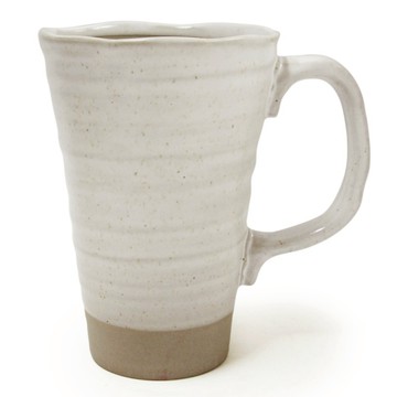 [豐名日本餐具] 5.0"啤酒杯 粉引半點波 / C05MG0-4-2
