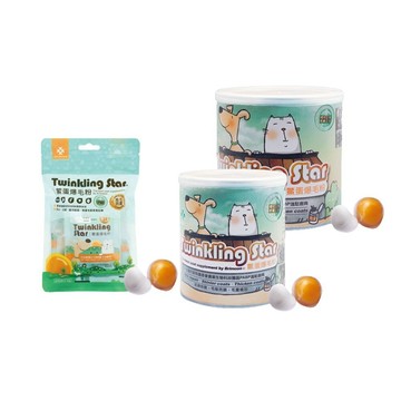 Twinkling Star 鱉蛋爆毛粉 寵物皮膚保健專用 小罐 大罐 隨手包 犬貓適用『志明陪你養毛孩』