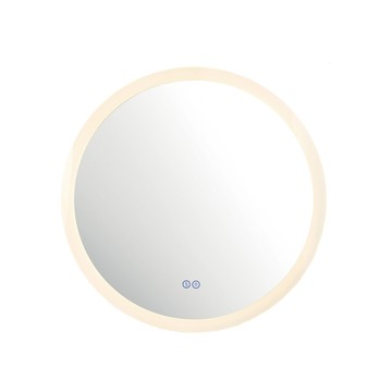 【H&R安室家】60CM  J039圓鏡 三面發光 觸控智能鏡/除霧鏡/掛鏡/浴鏡HR24683
