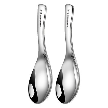 瑞典廚房 316不鏽鋼 一體成型小湯勺2件組 M  1組  2支小湯勺  銀色