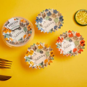 出口日本便當分隔配菜杯一次性隔菜紙杯 微波爐可用防油菜肴杯