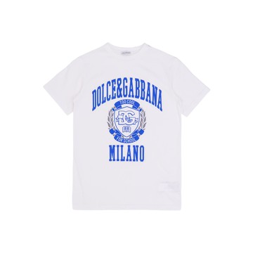 Dolce & Gabbana Kids 藍色印花 T-Shirt