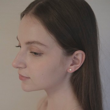 MAISON M So法珍珠耳環-白色 M