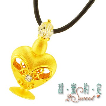 【甜蜜約定】甜蜜純金女墬-約重1.85錢(PE-S3154)