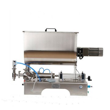 附發票 灌裝機 氣動膏體醬類攪拌灌裝機 豆瓣醬辣椒醬灌裝機火鍋底料攪拌灌裝機