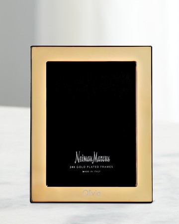 Tiffany Plain 24K Gold-Plated Personalized Picture Frame, 8x10