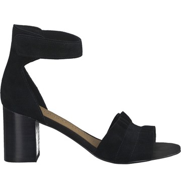 MARCO TOZZI BLACK ELEGANT PART-OPEN SANDALS 黑色女款鞋子